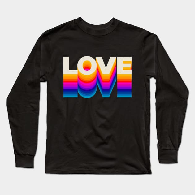 4 Letter Words - Love Long Sleeve T-Shirt by DanielLiamGill